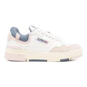 Witte Sneakers met Borduurdetails Autry , White , Dames