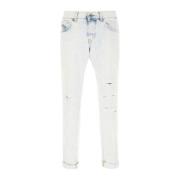 Slim-Fit Stijlvolle Jeans voor Mannen Dondup , Blue , Heren