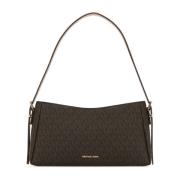 Canvas Schoudertas Michael Kors , Brown , Dames