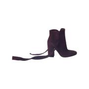 Pre-owned Suede boots Gianvito Rossi Pre-owned , Purple , Dames