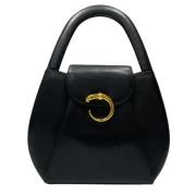 Pre-owned Leather handbags Cartier Vintage , Black , Dames