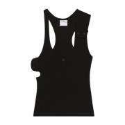 Zwarte Top voor Vrouwen Courrèges , Black , Dames