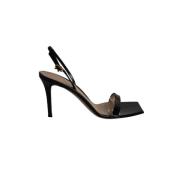 Pre-owned Leather sandals Gianvito Rossi Pre-owned , Black , Dames