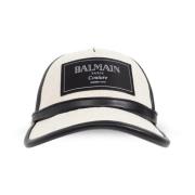 Pet met logo Balmain , Beige , Dames