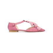 Open Mocassin met Franje Prosperine , Pink , Dames