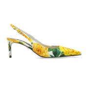 Pumps met bloemmotief Dolce & Gabbana , Yellow , Dames