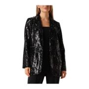 Pailletten Blazer voor Vrouwen Co'Couture , Black , Dames