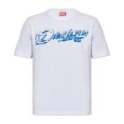 T-shirt T-Adjust-R7 Diesel , White , Heren