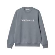 Comfortabele Sweaters met Polyestermix Carhartt Wip , Blue , Heren