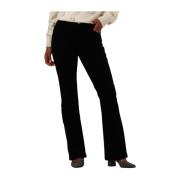 Eva Flare Broek Fabienne Chapot , Black , Dames