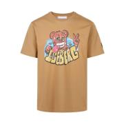 T-shirt met beerprint en VXmee-logo Iceberg , Brown , Heren