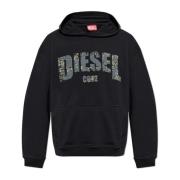 Gedrukte sweatshirt S-Boxt-Hood-R13 Diesel , Black , Heren