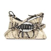 Schoudertas Gothic Dsquared2 , Beige , Dames