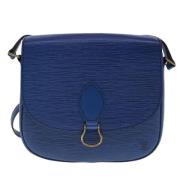 Pre-owned Leather louis-vuitton-bags Louis Vuitton Vintage , Blue , Da...