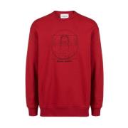 Rode over-fit sweatshirt Iceberg , Red , Heren