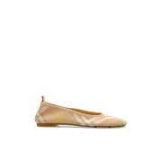 Ballerina's met ruitpatroon Burberry , Beige , Dames