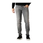 Slim Fit Grijze Jeans Anbass Broek Replay , Gray , Heren