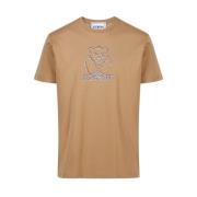 T-shirt met bedrukte en geborduurde beer Iceberg , Brown , Heren