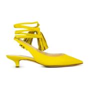 Enkellaars Leren Sandaal Prosperine , Yellow , Dames