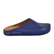 Leren schoenen met rubberen zool Marni , Blue , Heren