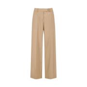 Chino broek van lichte wol Iceberg , Brown , Dames