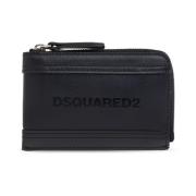 Portemonnee met logo Dsquared2 , Black , Heren