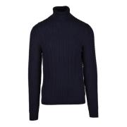 Katoenen Gebreide Trui Selected Homme , Blue , Heren