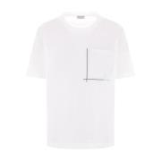 Wit T-shirt Polo Dameskleding Brunello Cucinelli , White , Dames