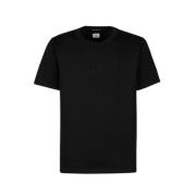 Mercerized Jersey Ruimvallend T-shirt C.p. Company , Black , Heren