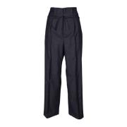 Stijlvolle Wijde Broek Erika Cavallini , Blue , Dames