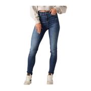 Donkerblauwe Skinny Jeans Nora Tommy Jeans , Blue , Dames