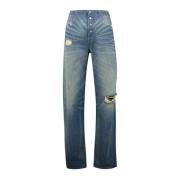 Vintage Blue Denim Jeans MM6 Maison Margiela , Blue , Dames