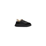 Klassieke Leren Sneaker Dames Collectie ASH , Black , Dames