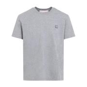 Melange T-shirt in grijs Valentino , Gray , Heren