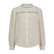 Beige Dot Patroon Shirt Blouse Co'Couture , Beige , Dames