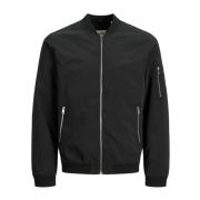 Polyester Lente/Zomer Jas Collectie Mannen Jack & Jones , Black , Here...