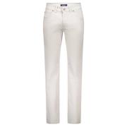 Moderne Fit 5-Pocket Broek Gardeur , White , Heren