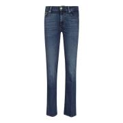 Slim Fit Jeans - Donkerblauw 7 For All Mankind , Blue , Dames