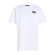 T-Shirt MC Peekaboo WIT Karl Lagerfeld , White , Dames