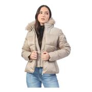 Beige Gewatteerde Jas met Afneembaar Vest YES ZEE , Beige , Dames