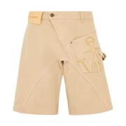 Bruine Twisted Bermuda's voor Mannen JW Anderson , Brown , Heren