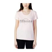 Katoenen Dames T-Shirt Collectie Blauer , Pink , Dames