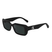 Zwarte montuur grijze lens zonnebril Ckj24620S Calvin Klein , Black , ...