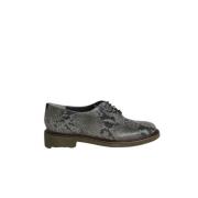 Grijze Snakeskin Derbies met Zwarte Binnenkant Clergerie , Gray , Dame...