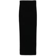 Zijden Elegante Rok Max Mara , Black , Dames