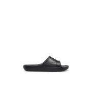 Stijlvolle Slip-On Sandaal met Hak Hugo Boss , Black , Heren