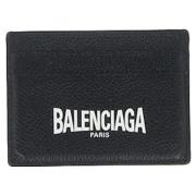 Pre-owned Leather wallets Balenciaga Vintage , Black , Heren