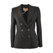 Dubbelrij Blazer Jas Kocca , Black , Dames