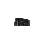 Klassieke leren riem voor mannen Tommy Hilfiger , Black , Heren