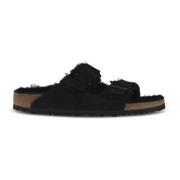 Zwarte Sandalen voor Mannen en Vrouwen Birkenstock , Black , Heren